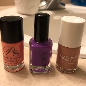 Three brand new nail polishes